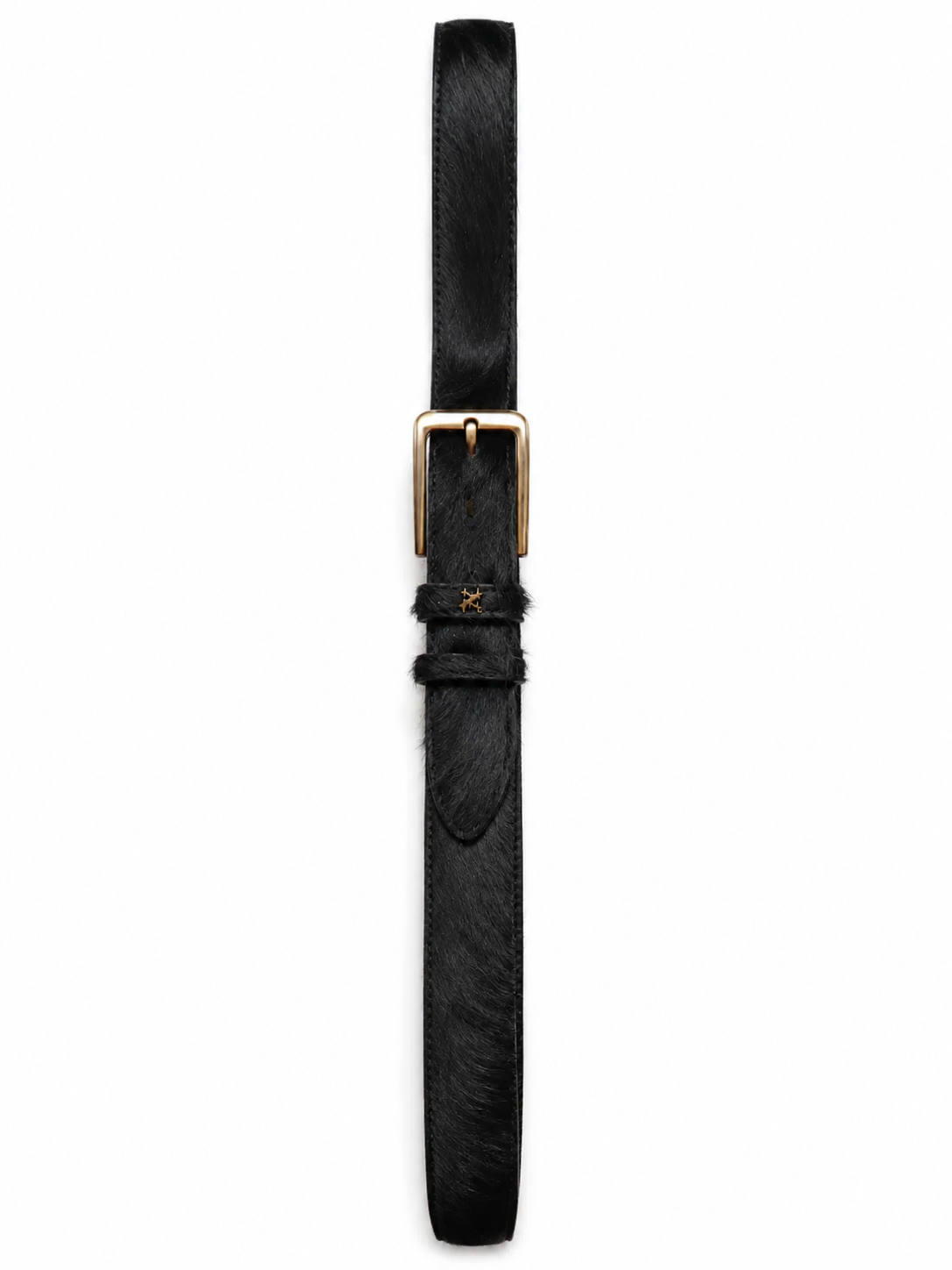 COWHIDE BELT BLACK