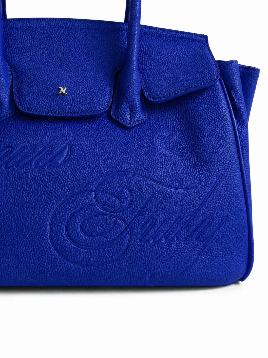 LEATHER CARRYALL COBALT BLUE
