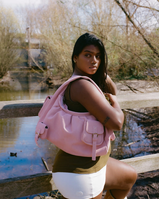 BETTY SUEDE BAG PINK