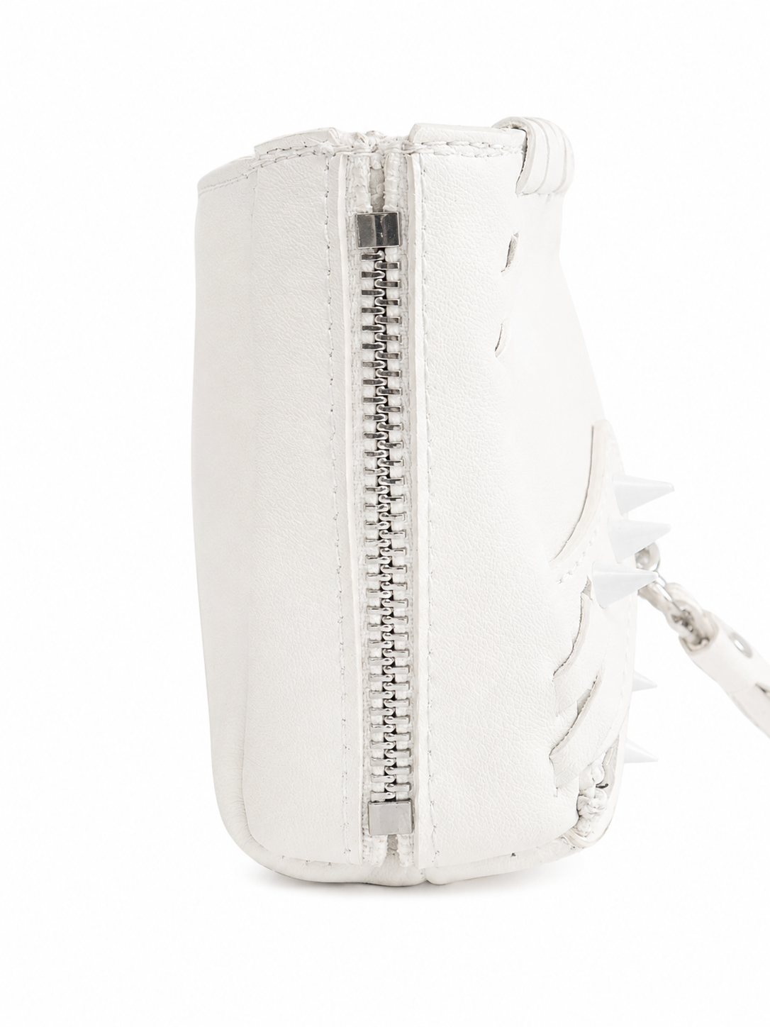 METRO LEATHER CLUTCH WHITE