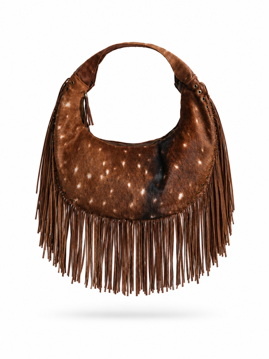 COWHIDE TASSEL BAG BAMBI