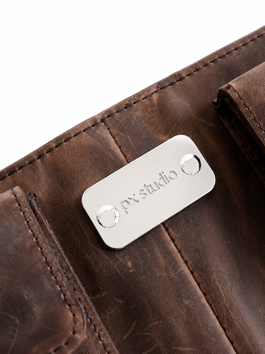 LEATHER BELT BAG BROWN