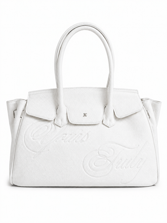 LEATHER CARRYALL WHITE