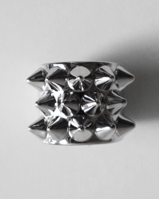 SPIKED RING SILVER