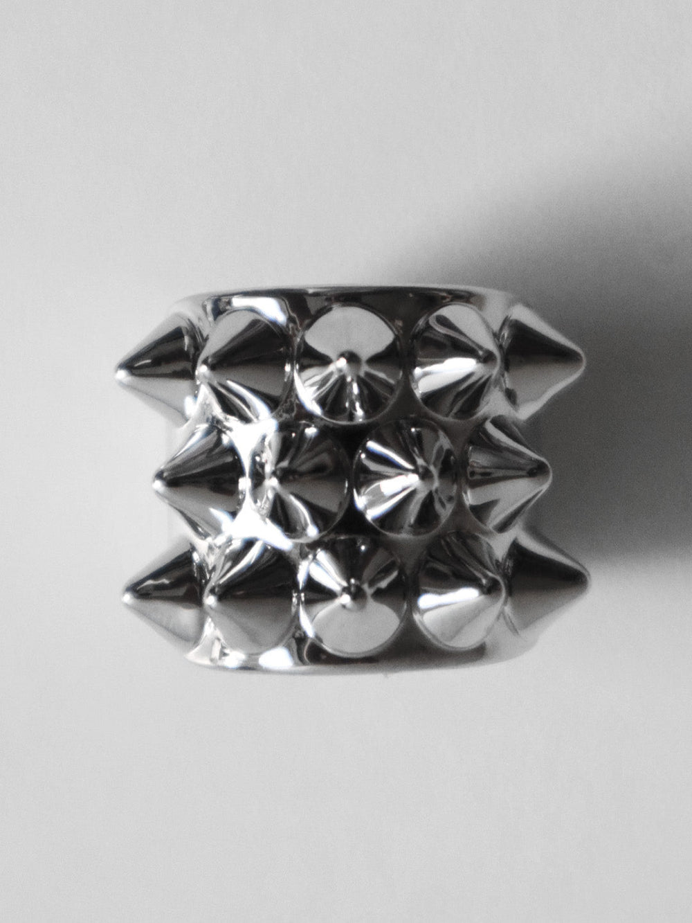 SPIKED RING SILVER