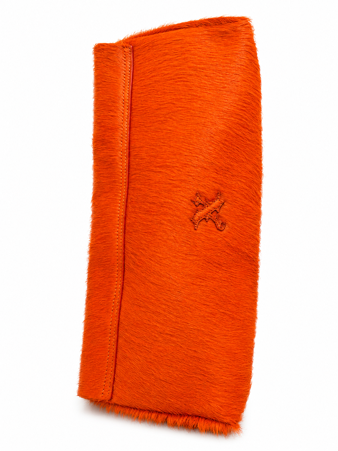 PILLOW COWHIDE CLUTCH ORANGE