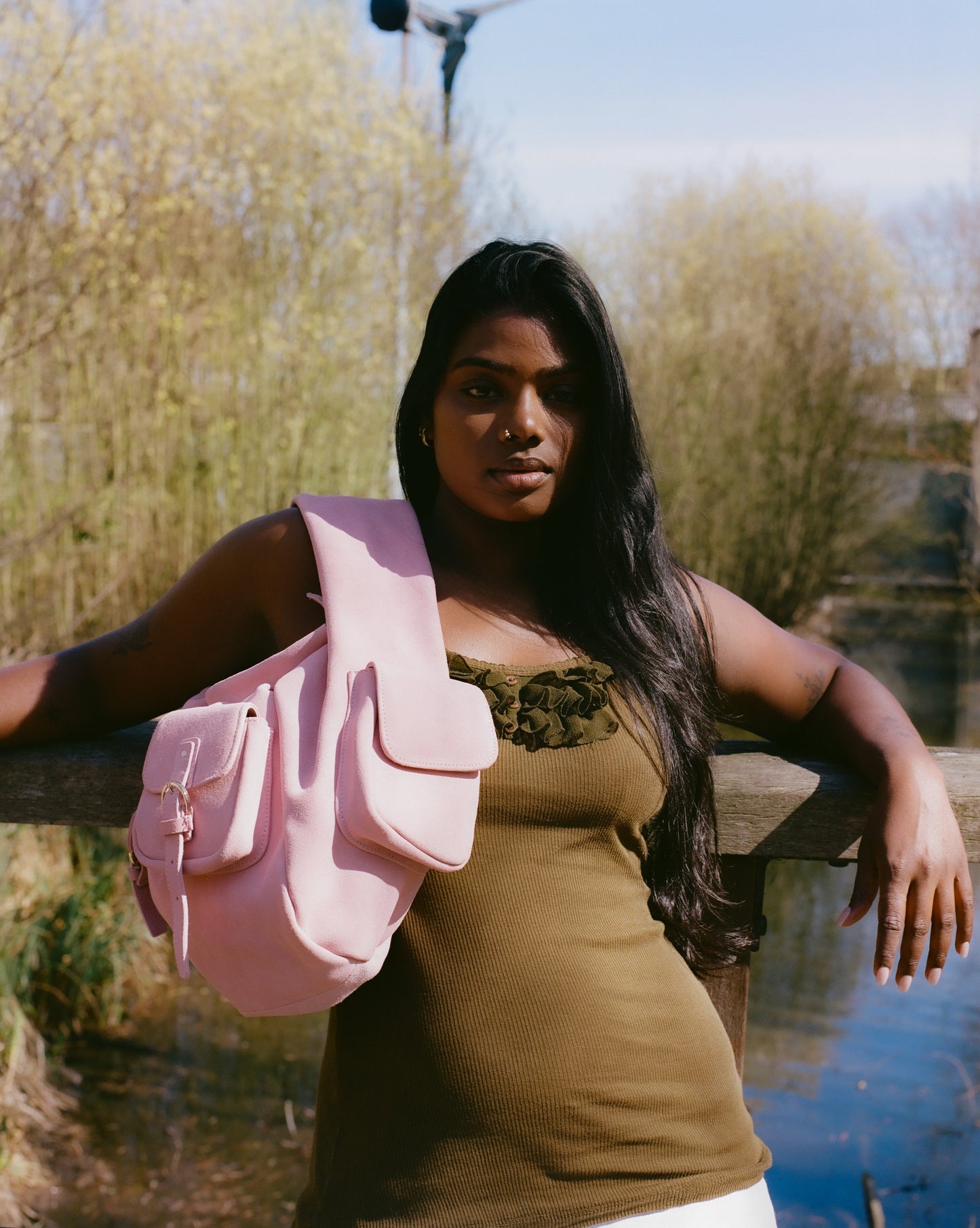 BETTY SUEDE BAG PINK