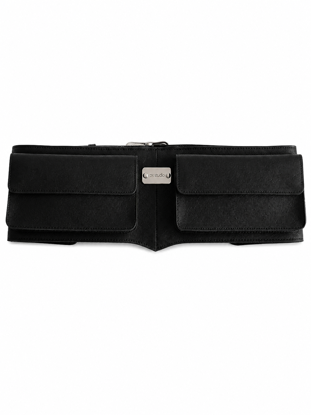 LEATHER BELT BAG BLACK