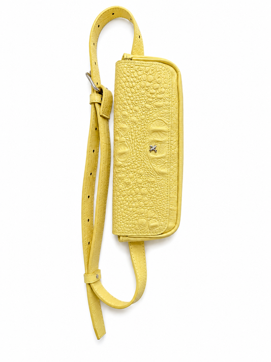 POUCH BELT CROC YELLOW