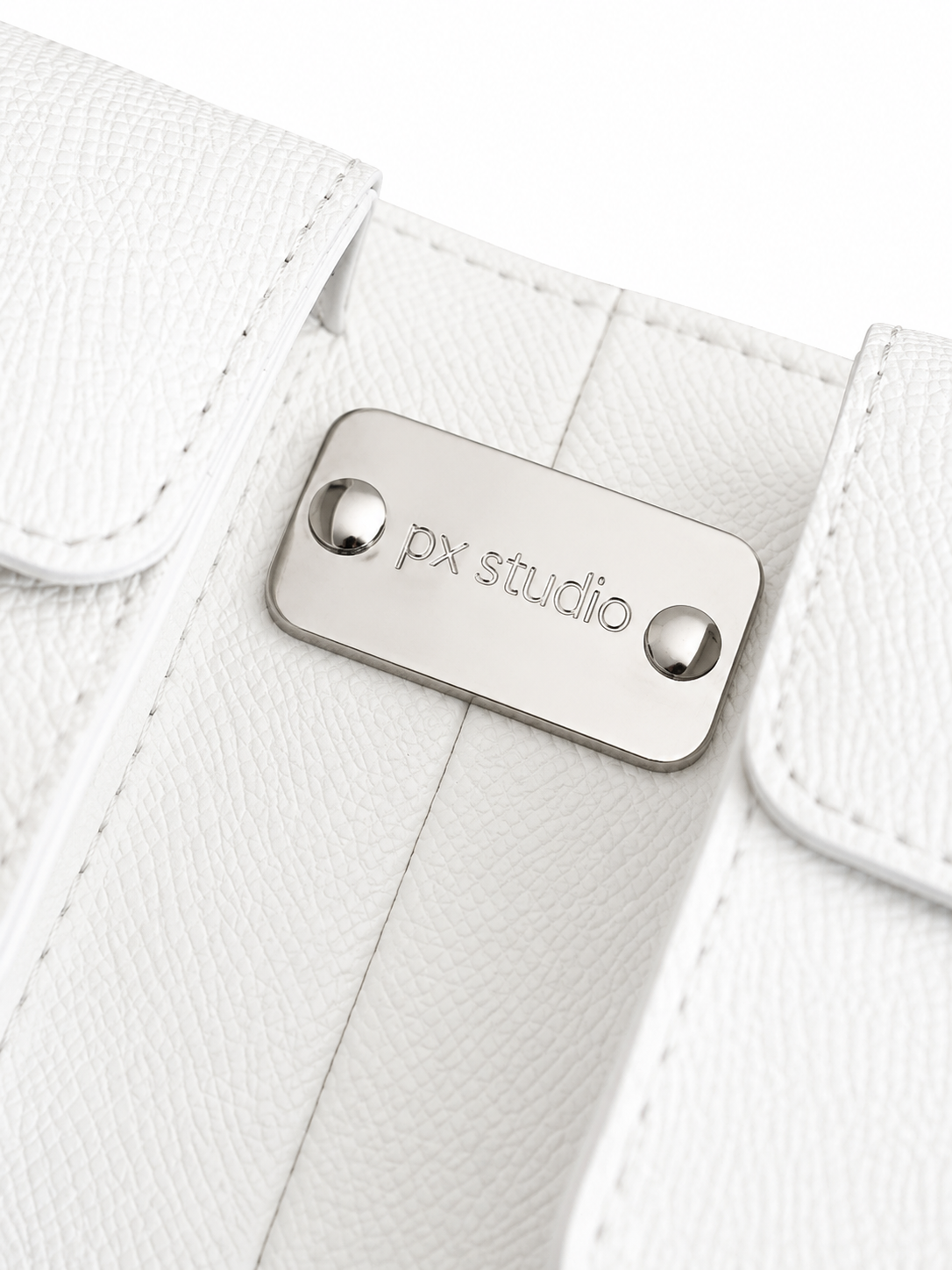 LEATHER BELT BAG WHITE