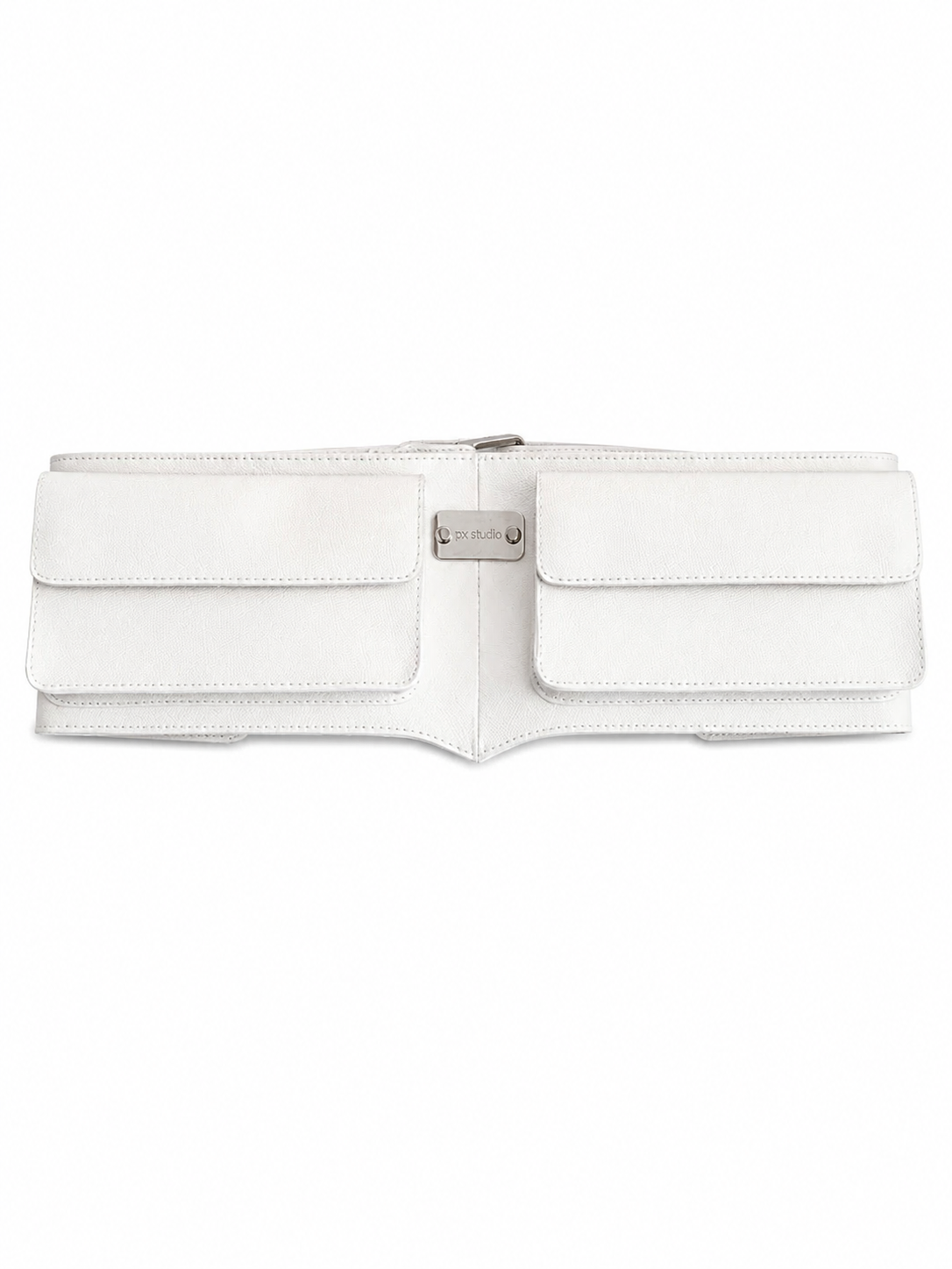 LEATHER BELT BAG WHITE