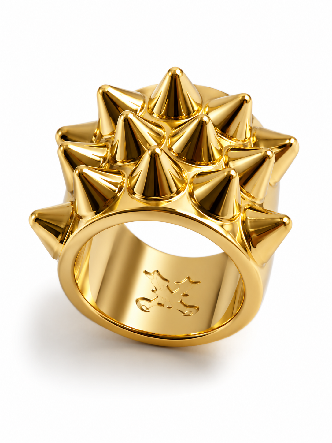 SPIKED RING GOLD