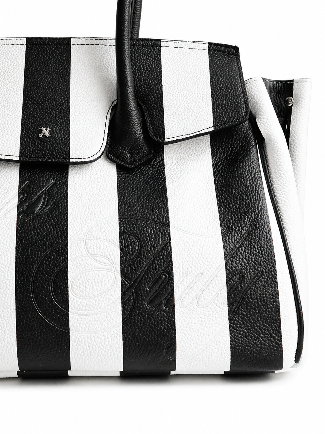 LEATHER CARRYALL STRIPED
