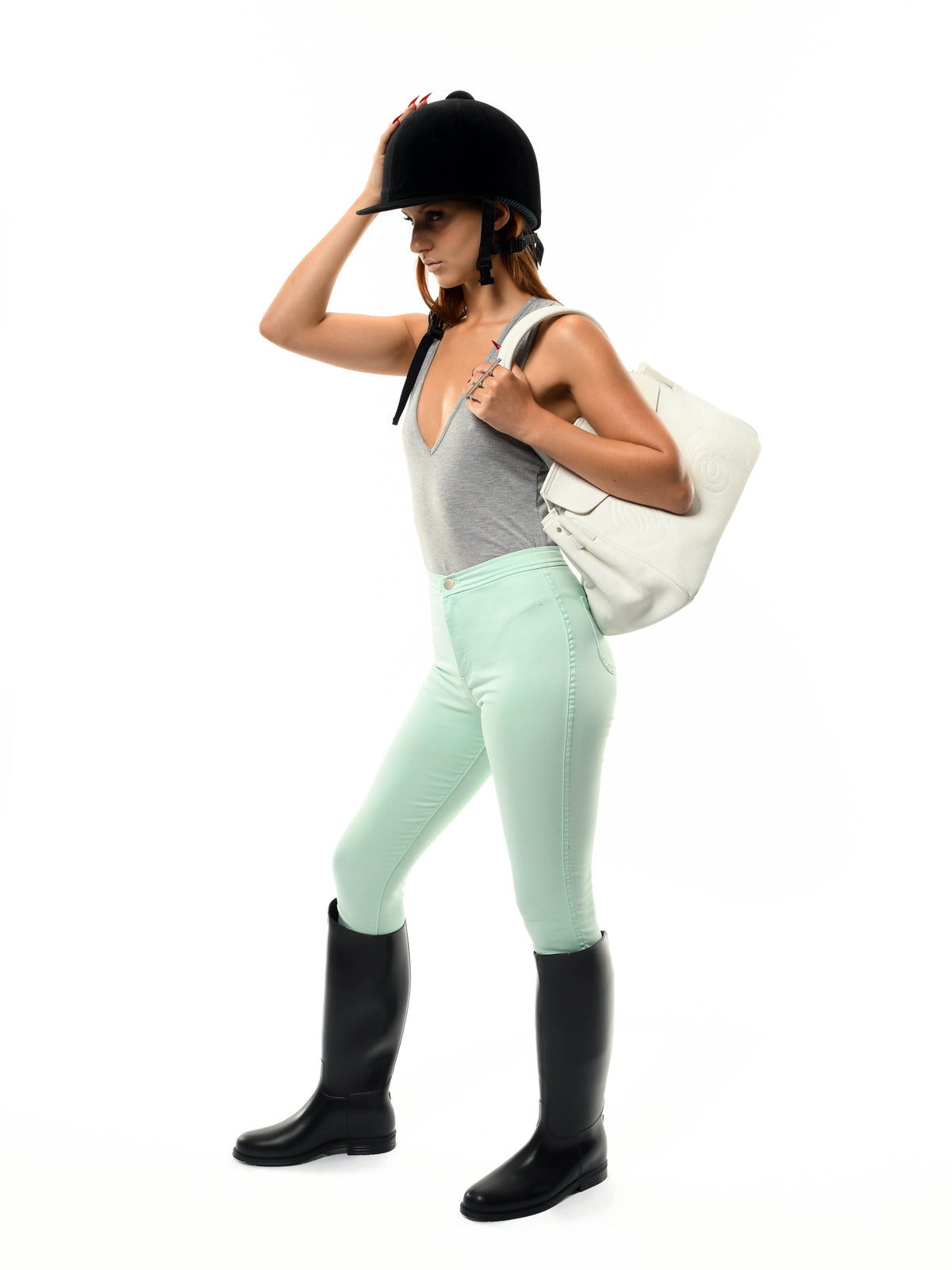 LEATHER CARRYALL WHITE
