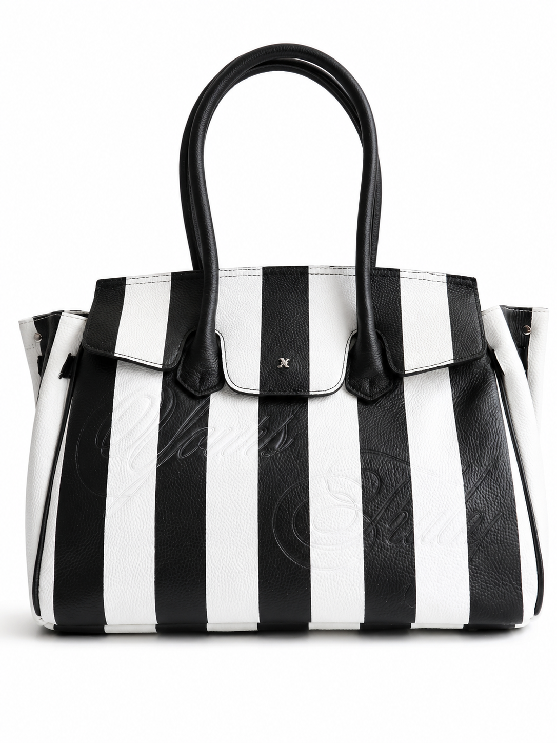 LEATHER CARRYALL STRIPED