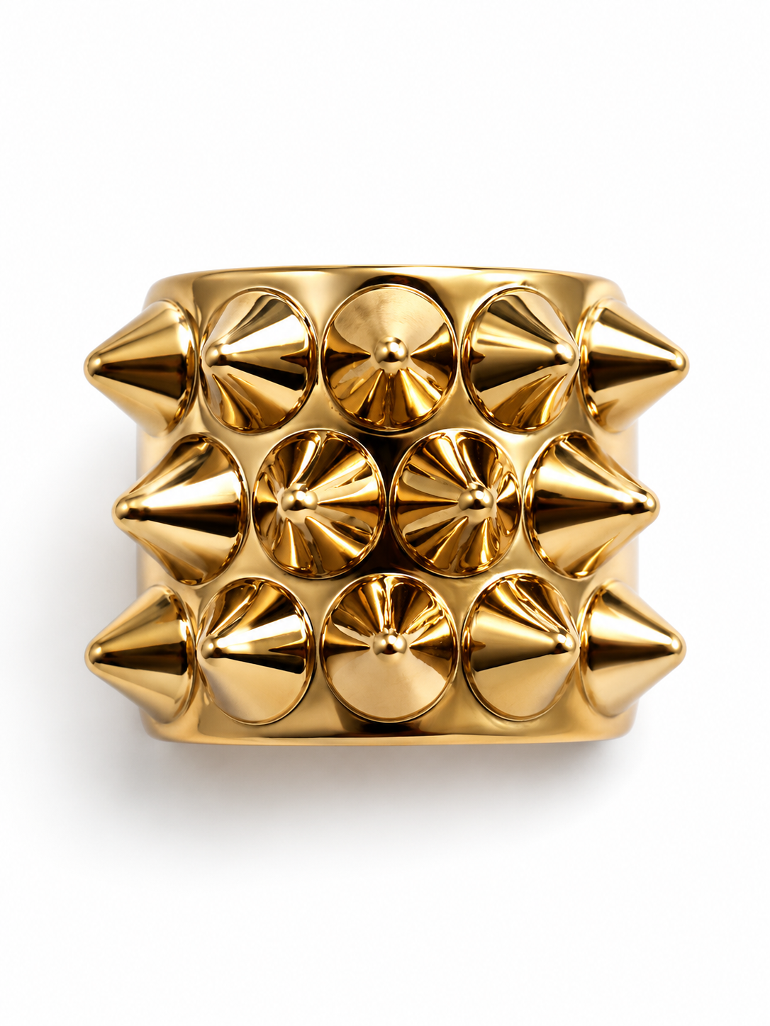 SPIKED RING GOLD