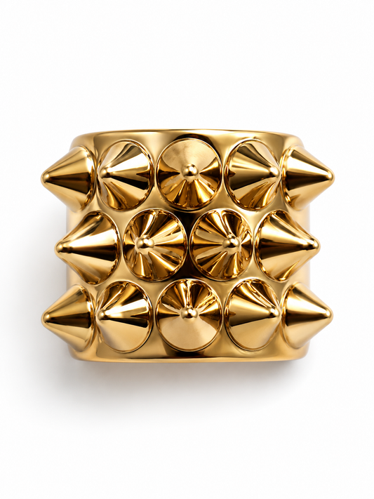 SPIKED RING GOLD