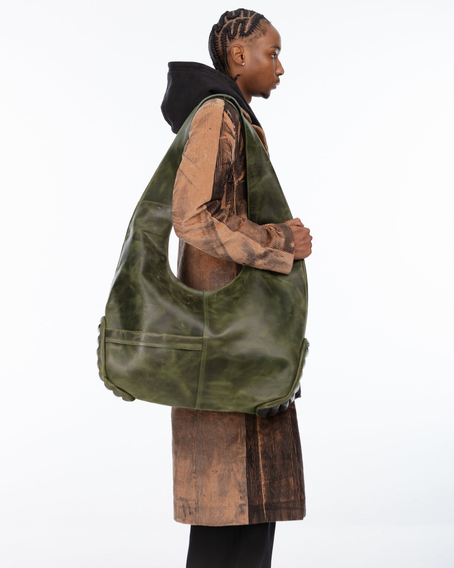 MOTO LEATHER BAG GREEN