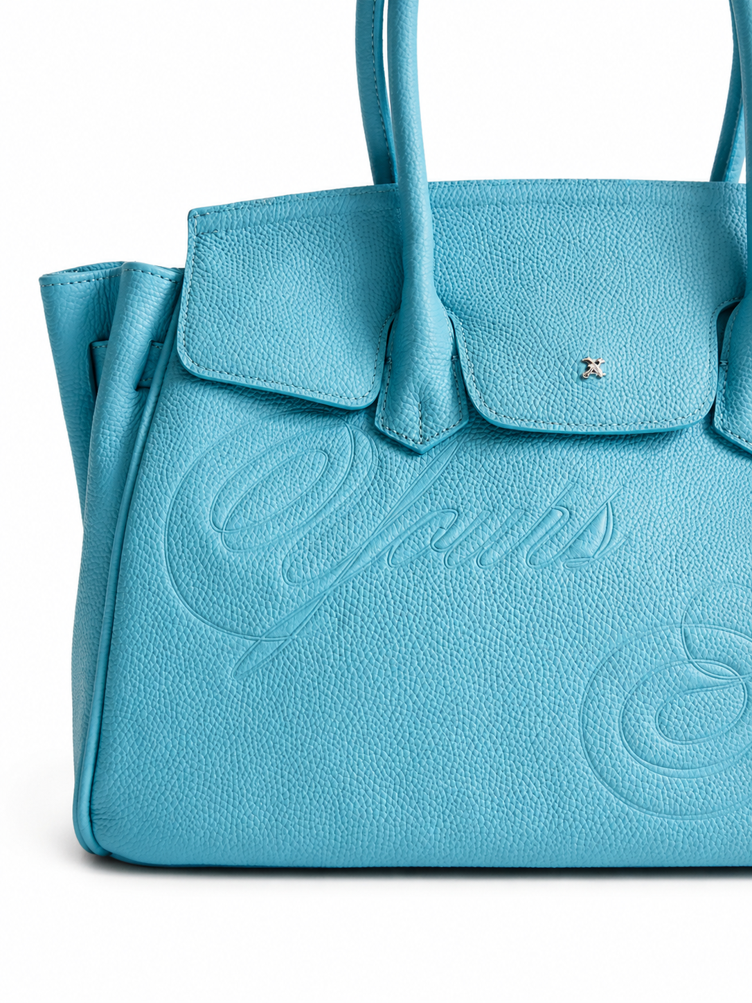 LEATHER CARRYALL TEAL