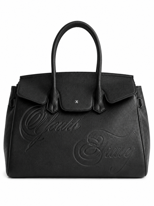 LEATHER CARRYALL BLACK