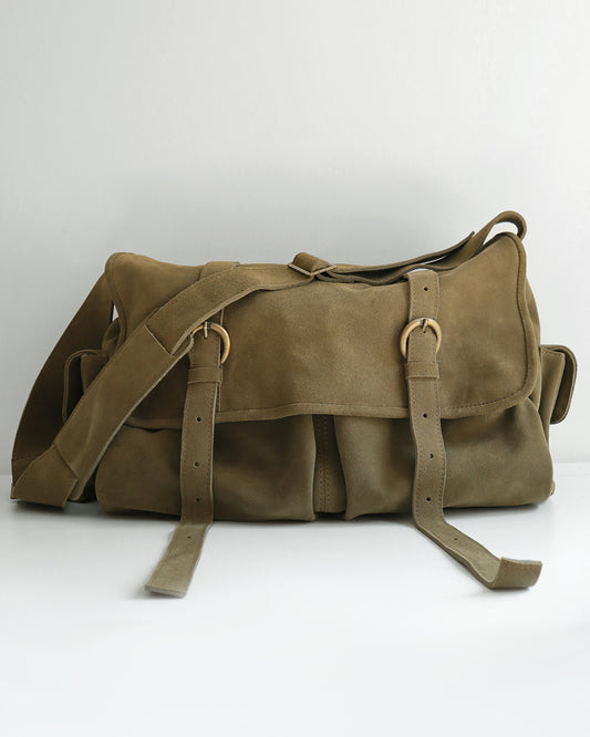 FREDDY SUEDE MESSENGER KHAKI