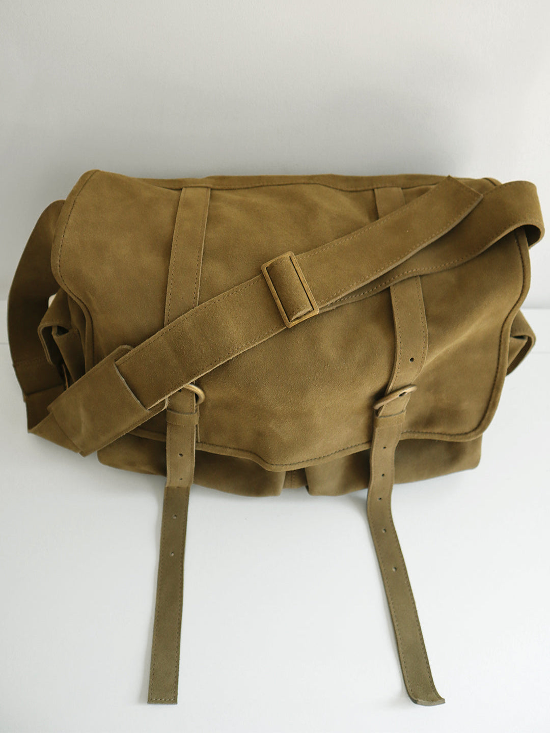 FREDDY SUEDE MESSENGER KHAKI