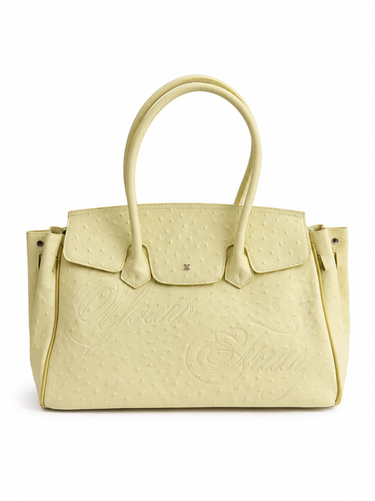 OSTRICH CARRYALL YELLOW