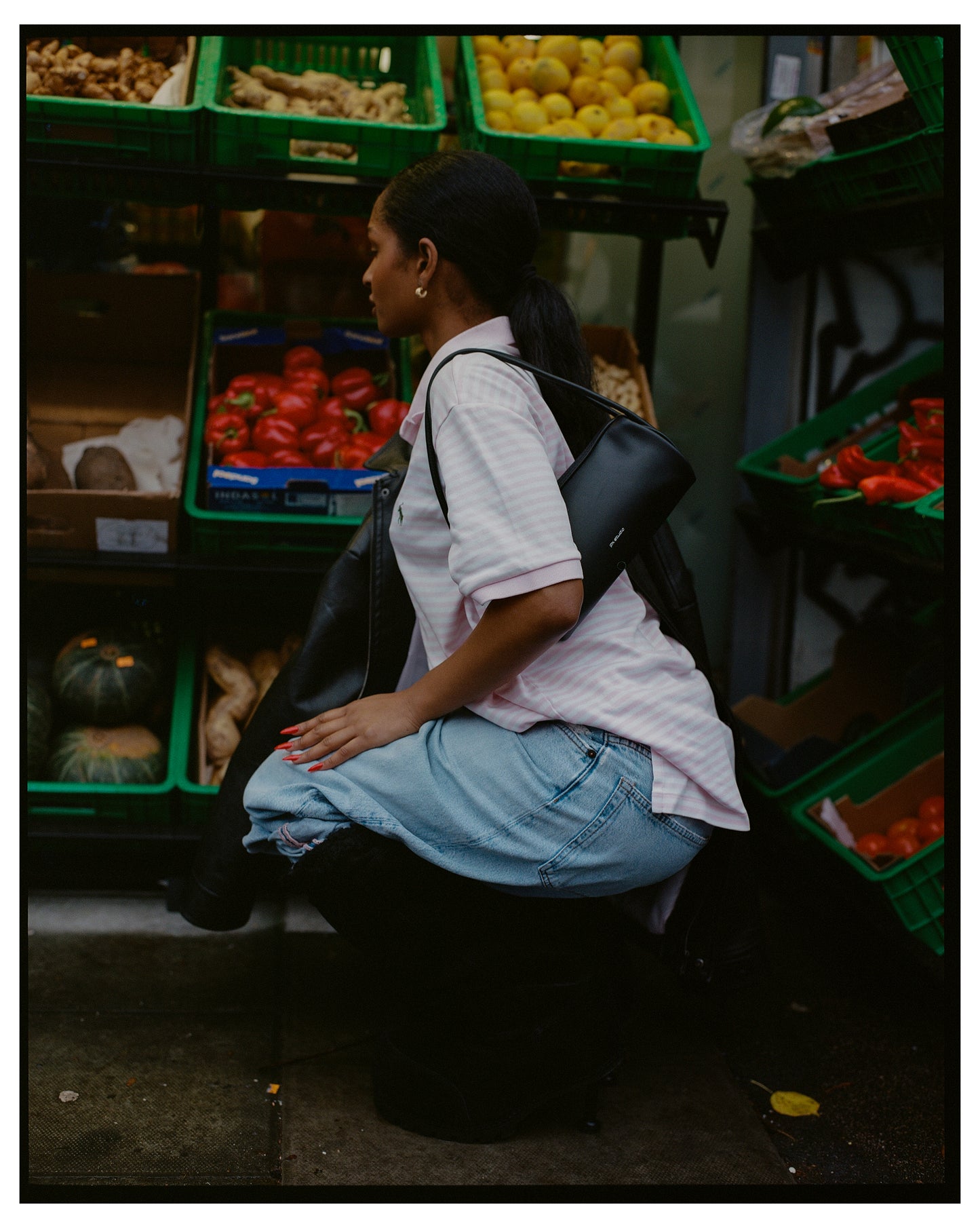 BULLET LEATHER BAG BLACK