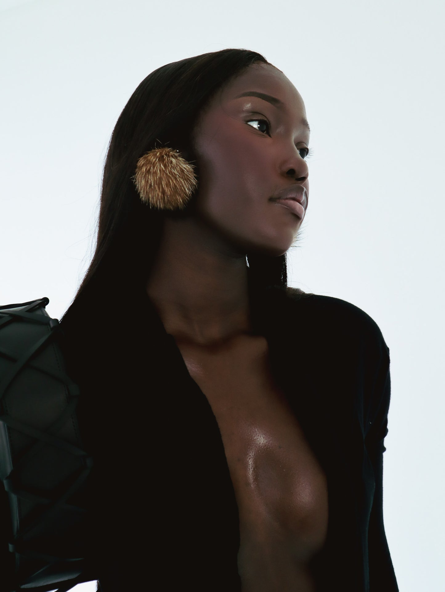 YETI FAUX FUR EARRINGS