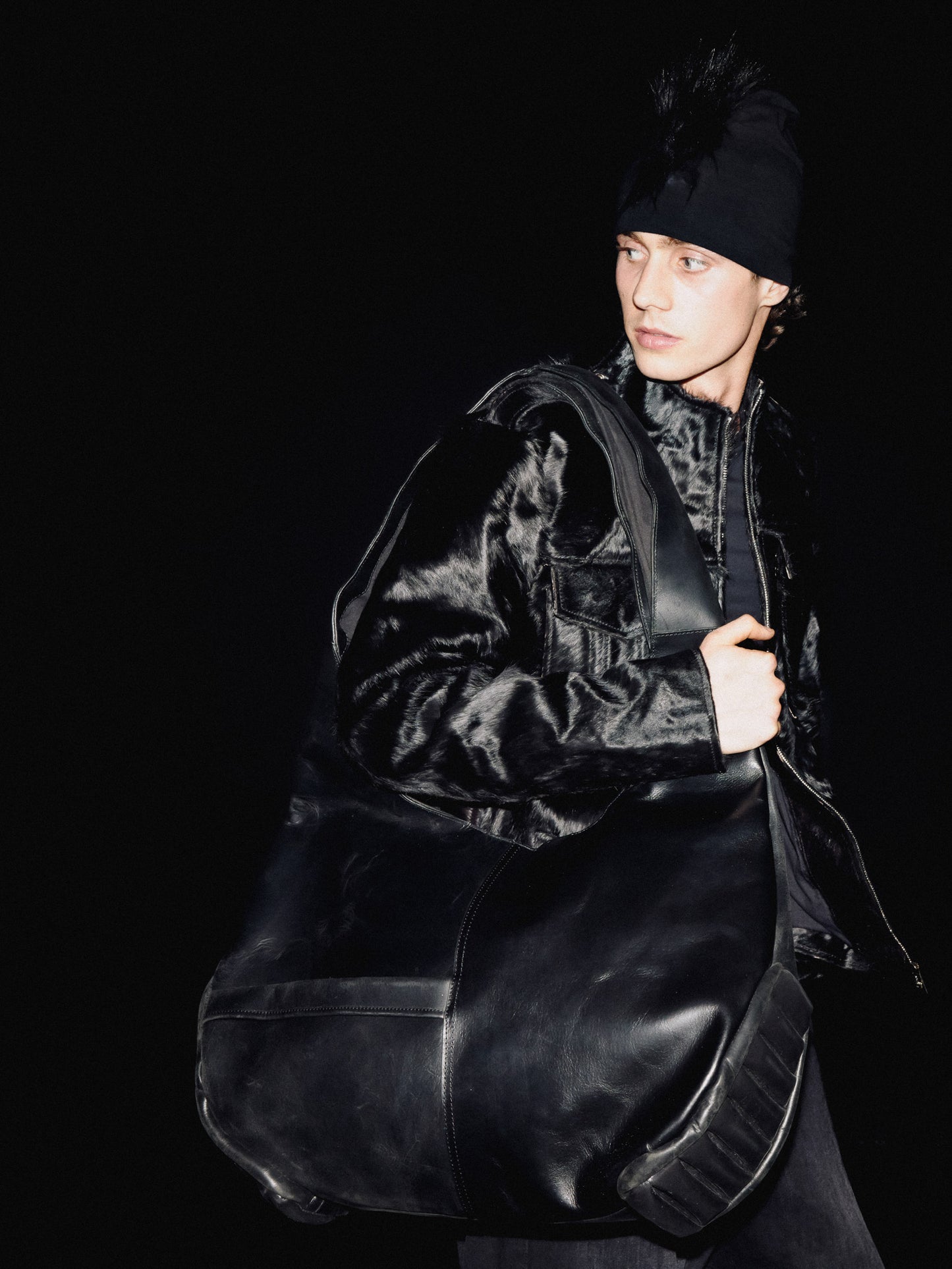 MOTO LEATHER BAG BLACK