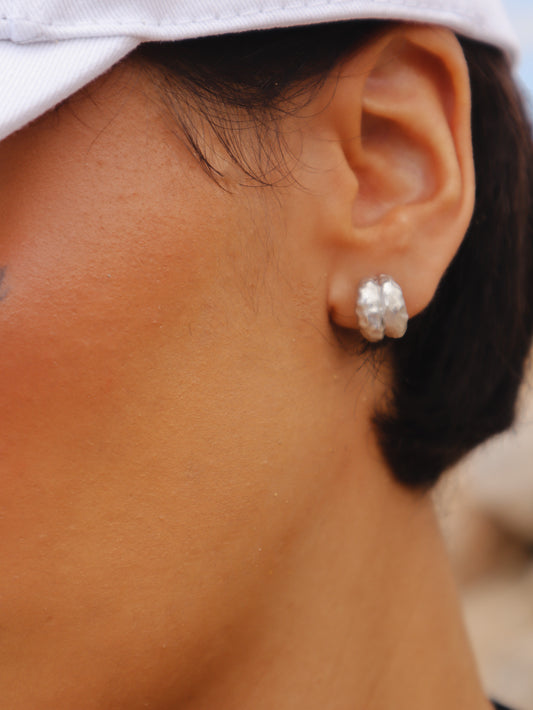 DOUBLE HOOP EARRINGS SILVER (MINIS)