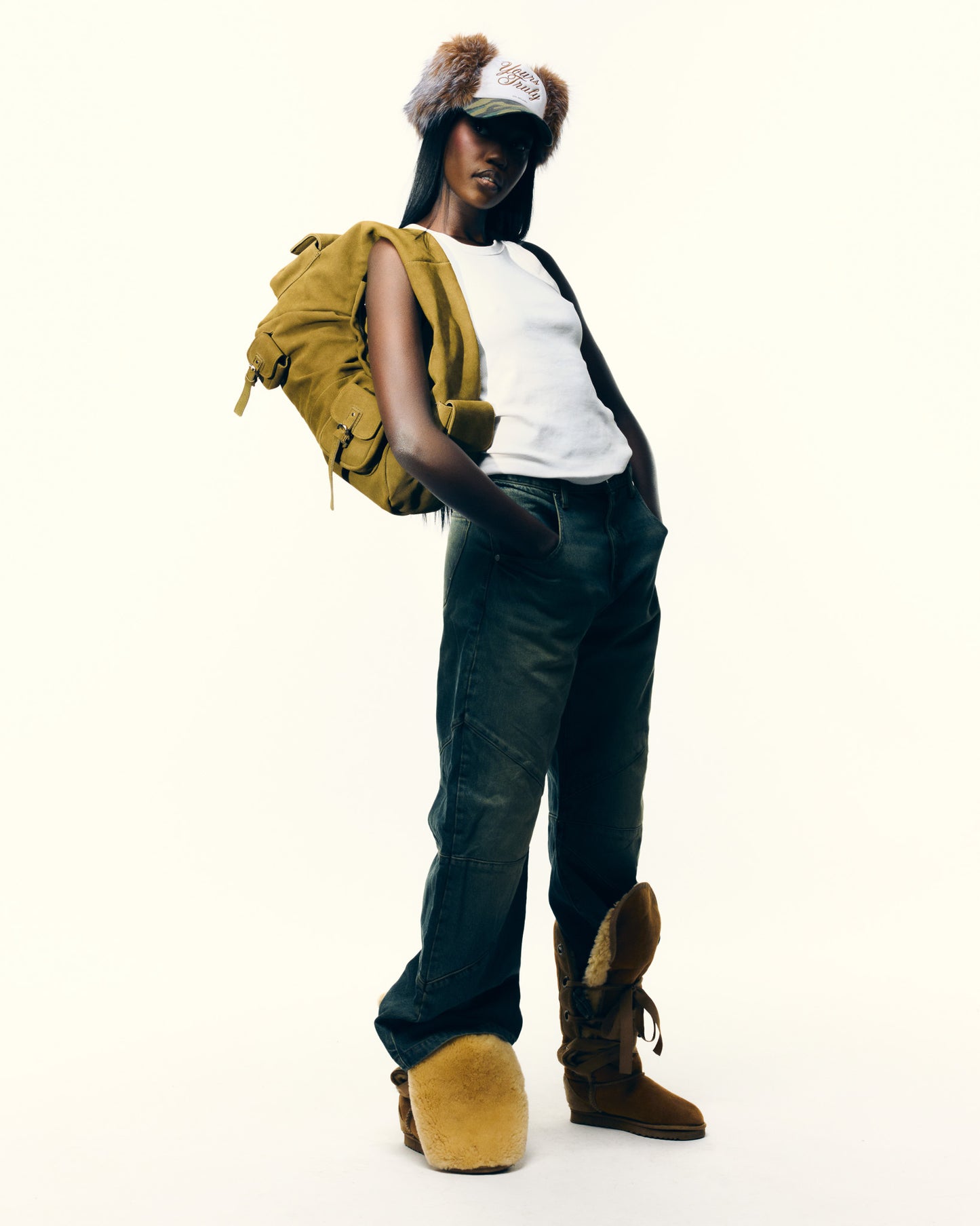 BETTY SUEDE BAG KHAKI