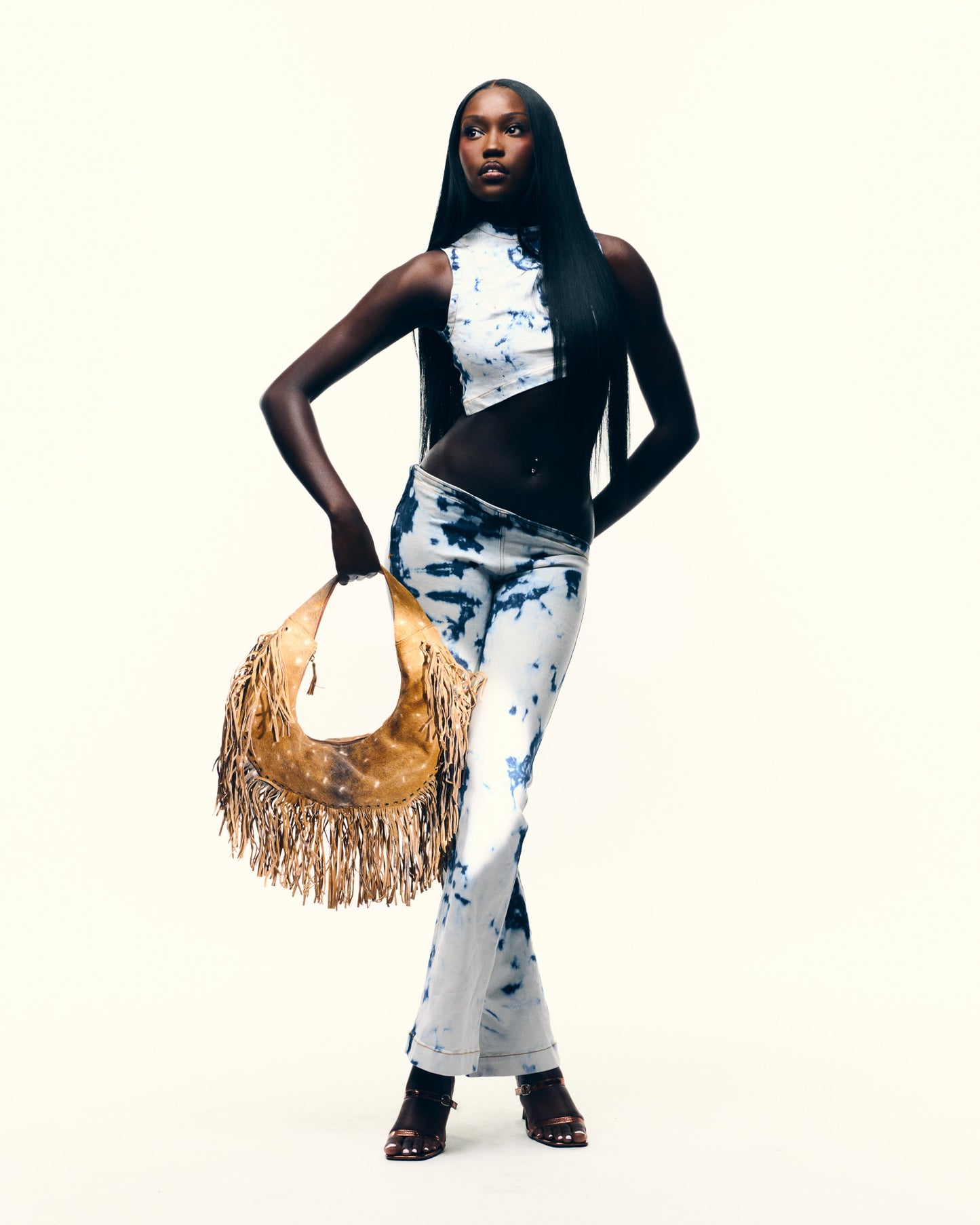 LEATHER TASSEL BAG BAMBI