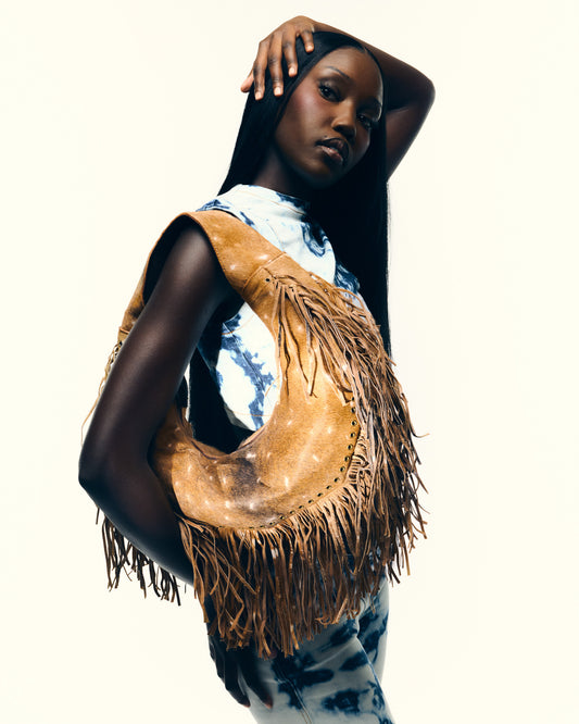 LEATHER TASSEL BAG BAMBI