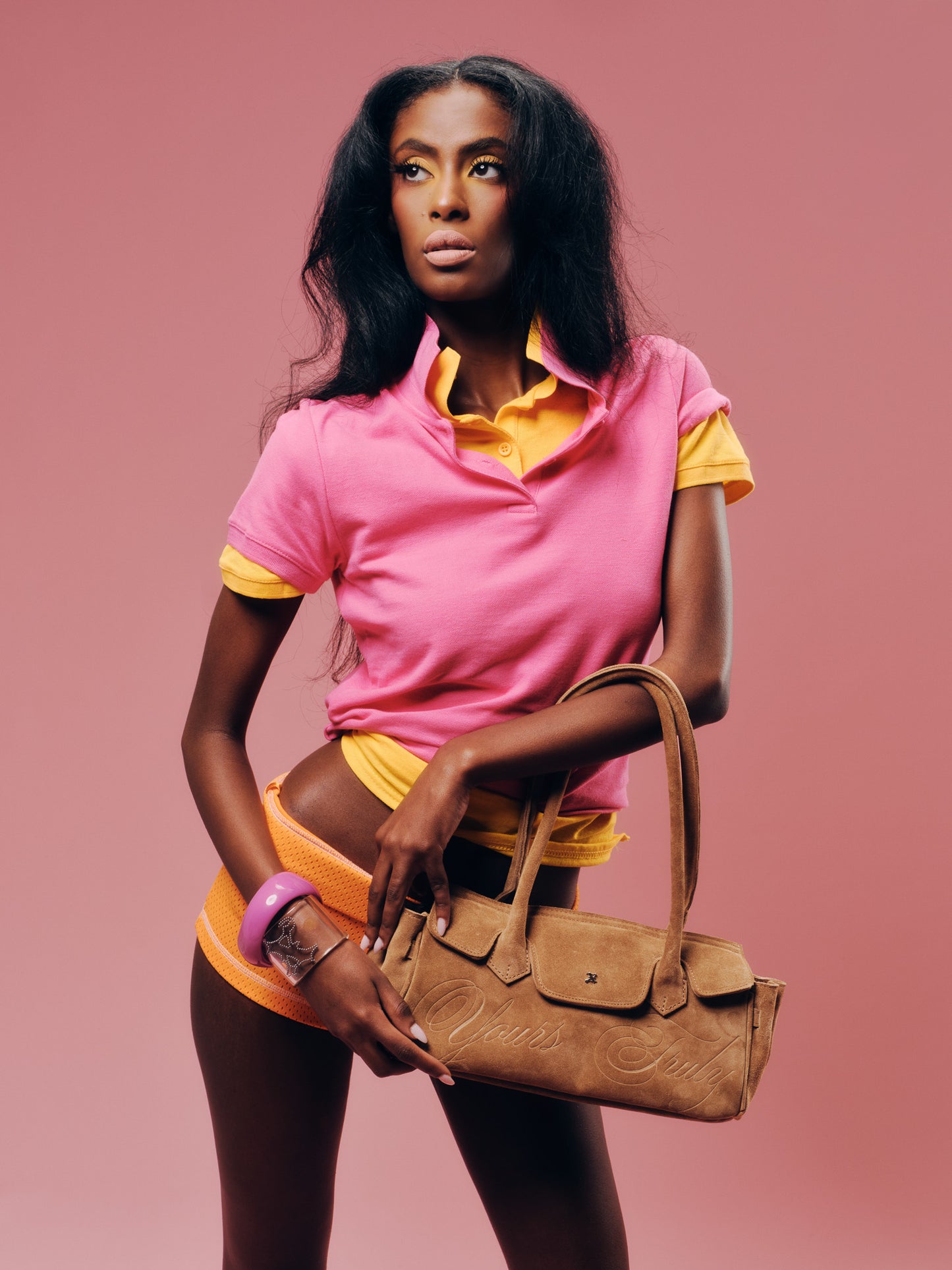 SUEDE CARRYALL MINI BEIGE