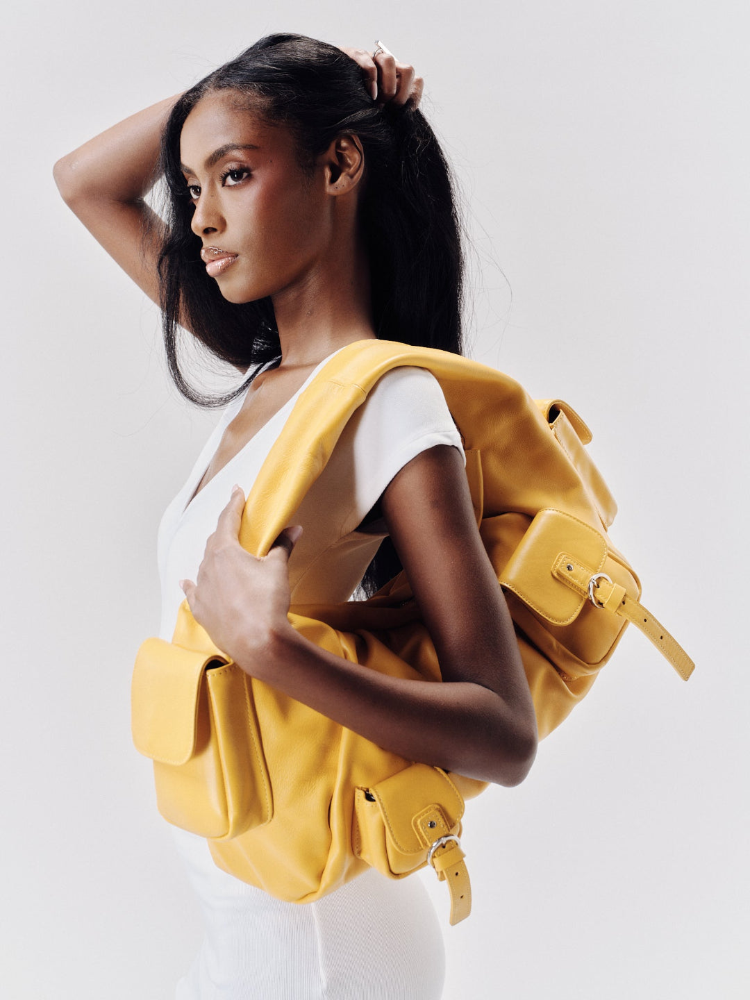 BETTY LEATHER BAG YELLOW