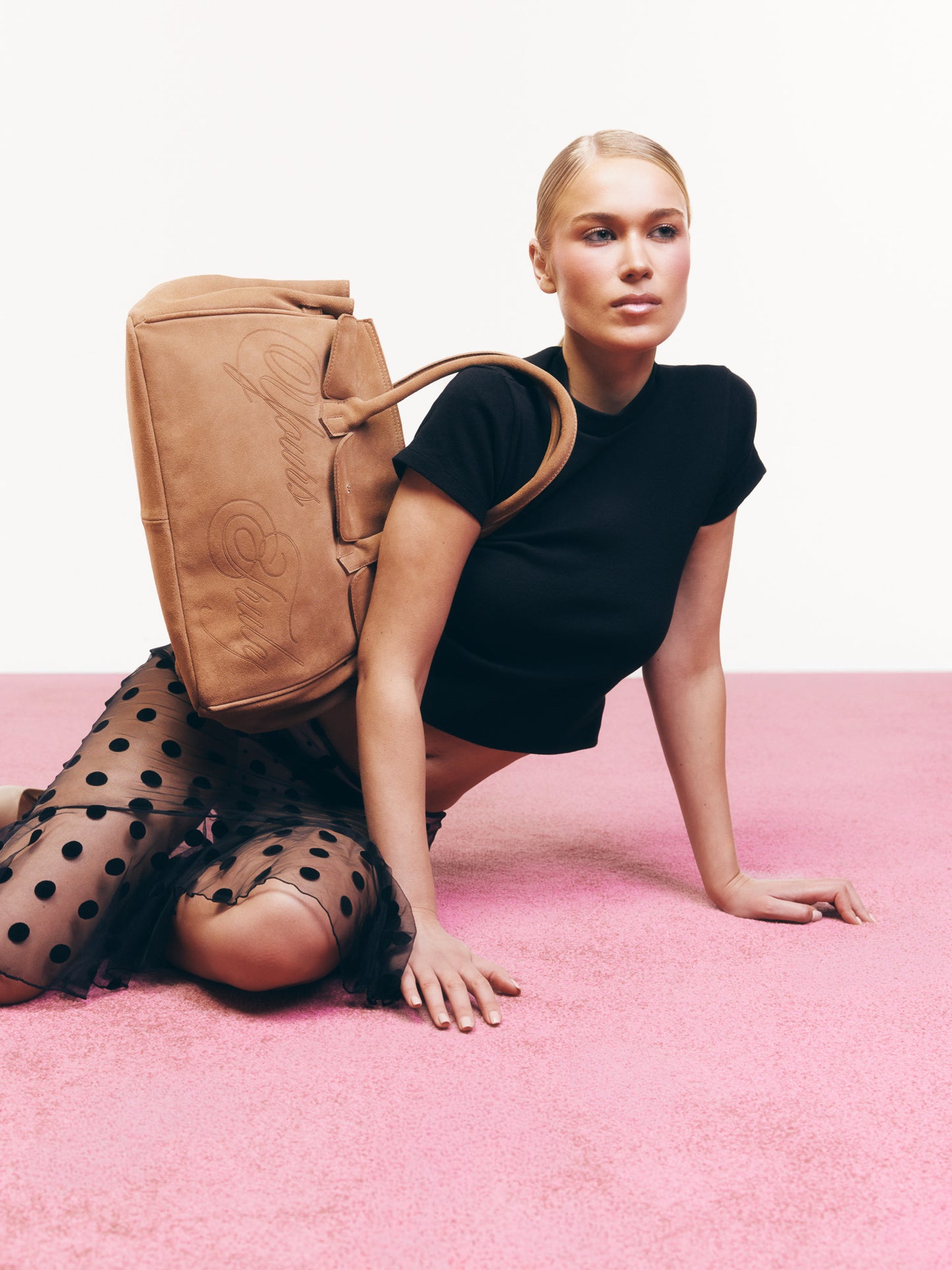 SUEDE CARRYALL BEIGE