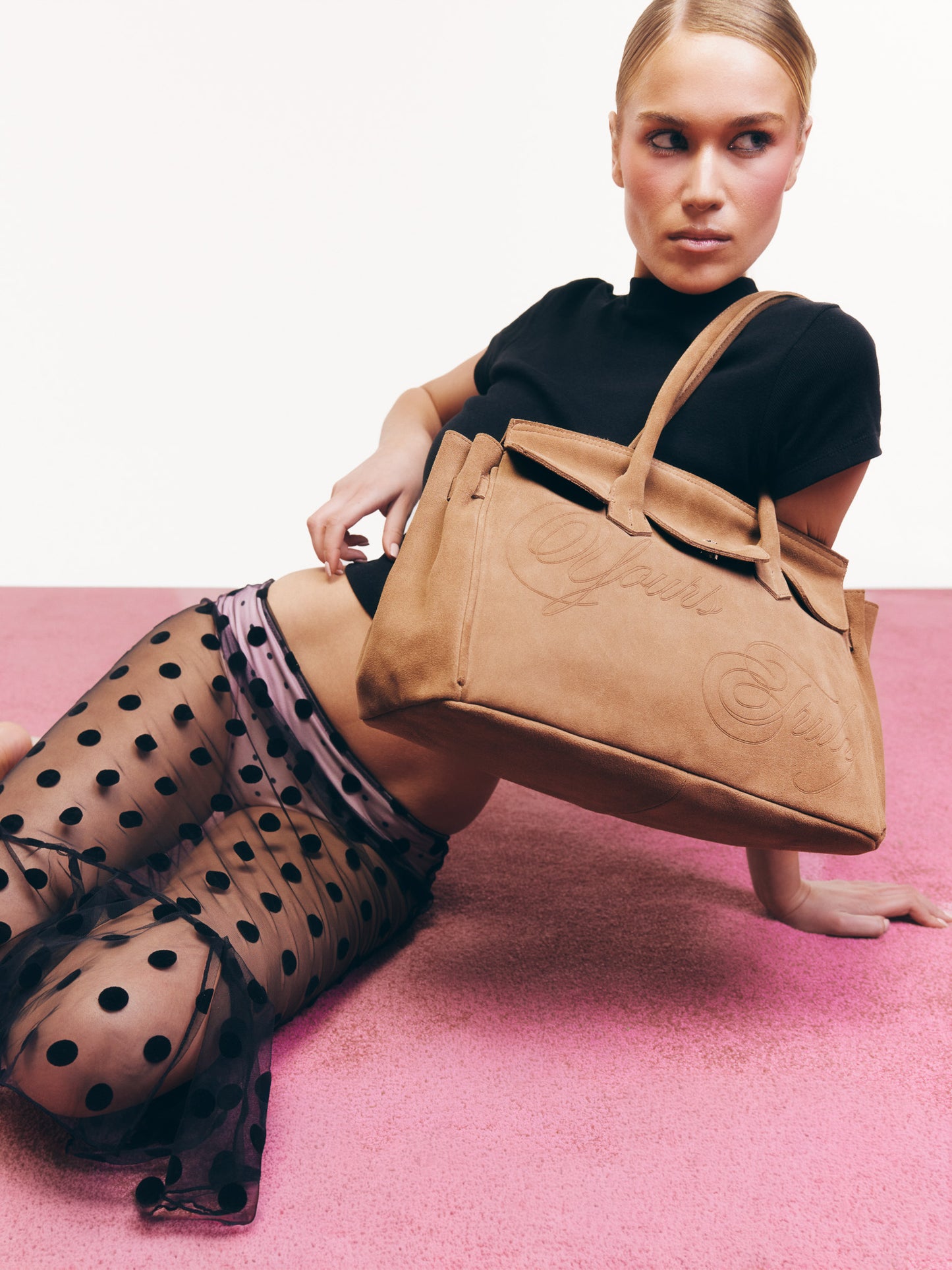 SUEDE CARRYALL BEIGE