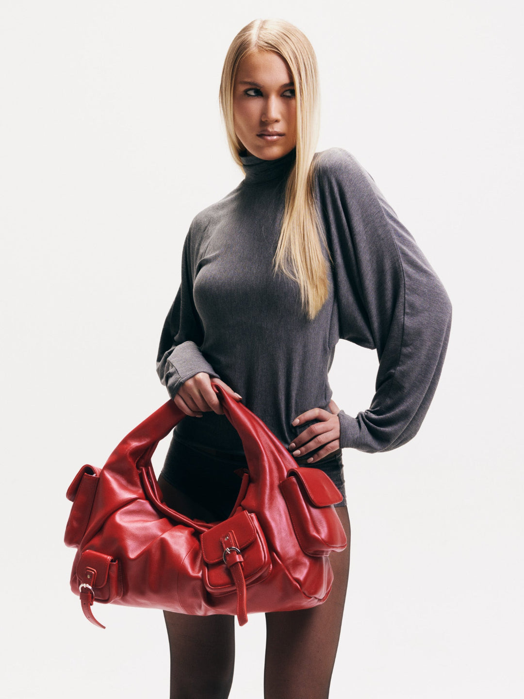 BETTY LEATHER BAG RED