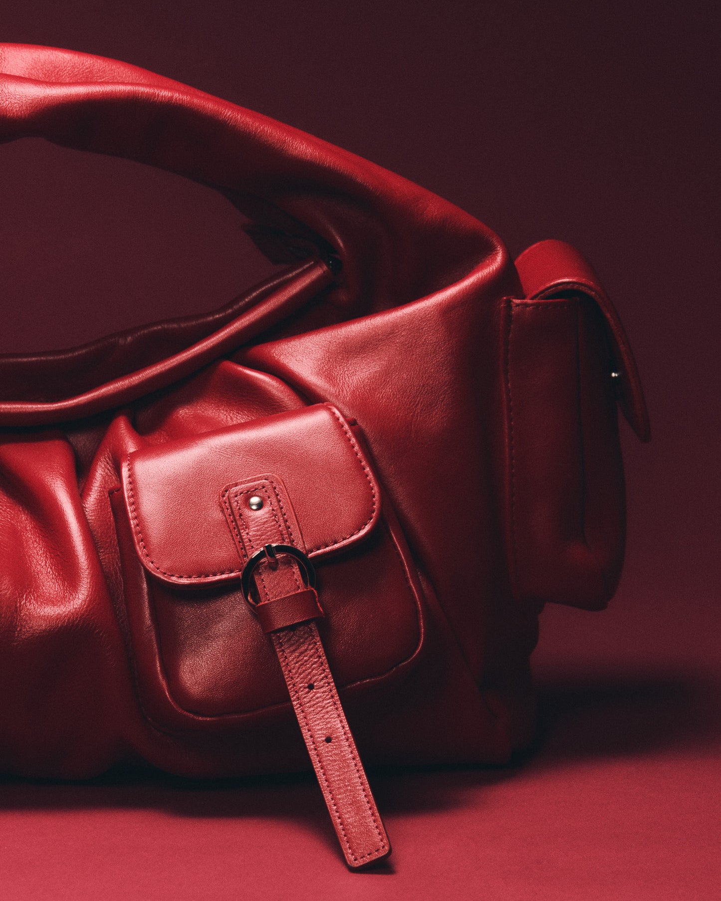 BETTY LEATHER BAG RED