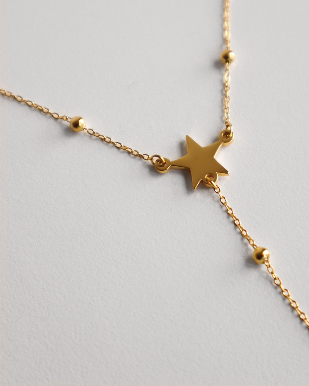 X ROSARY NECKLACE GOLD