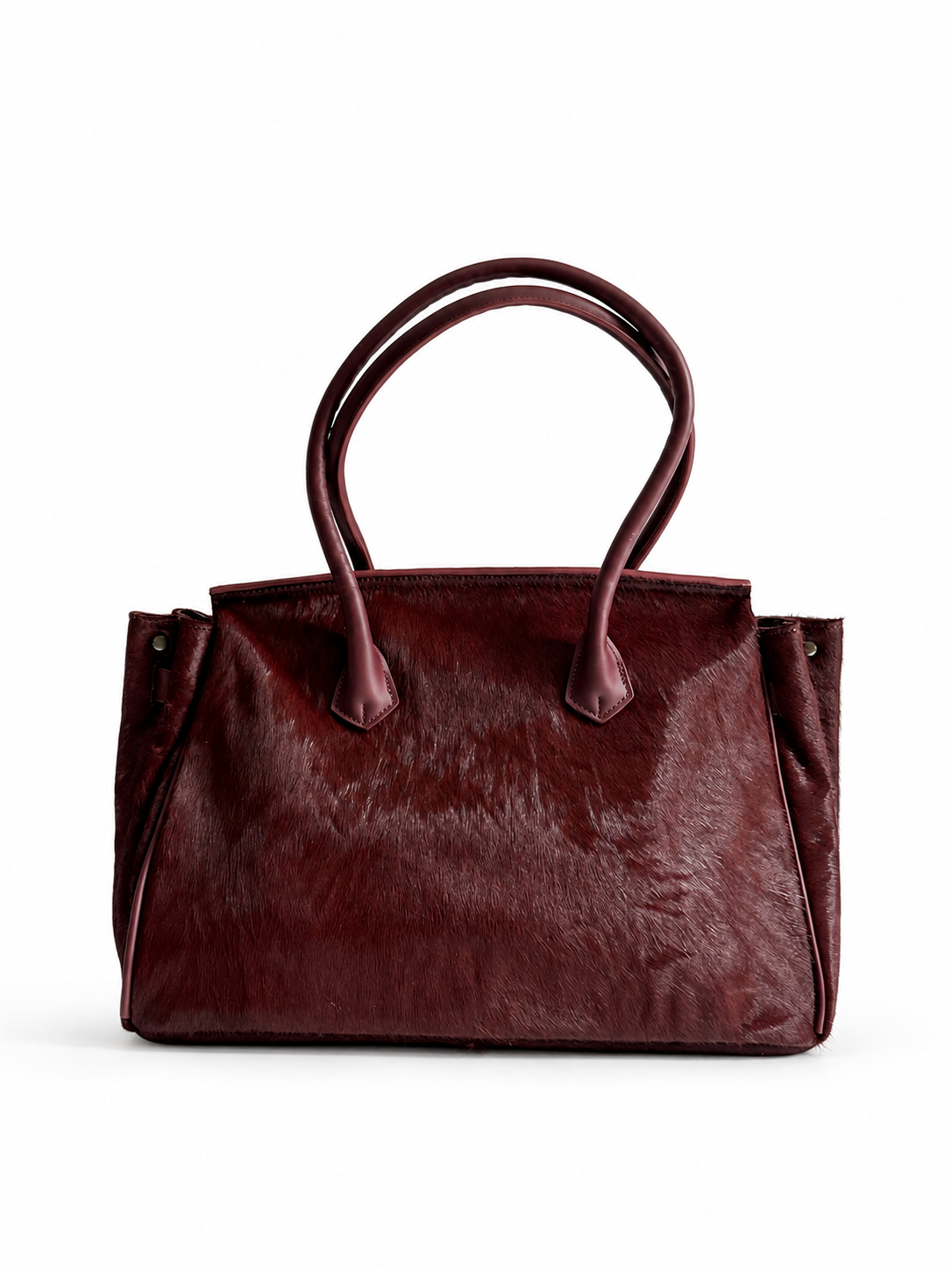 COWHIDE CARRYALL MAROON