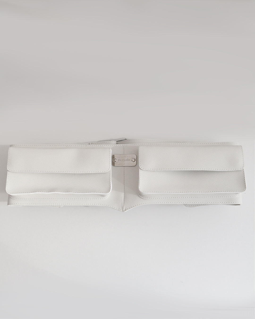 LEATHER BELT BAG WHITE