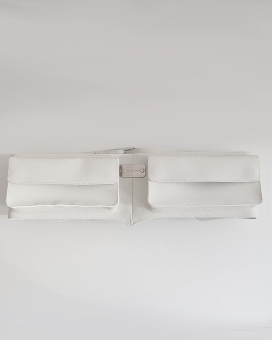LEATHER BELT BAG WHITE