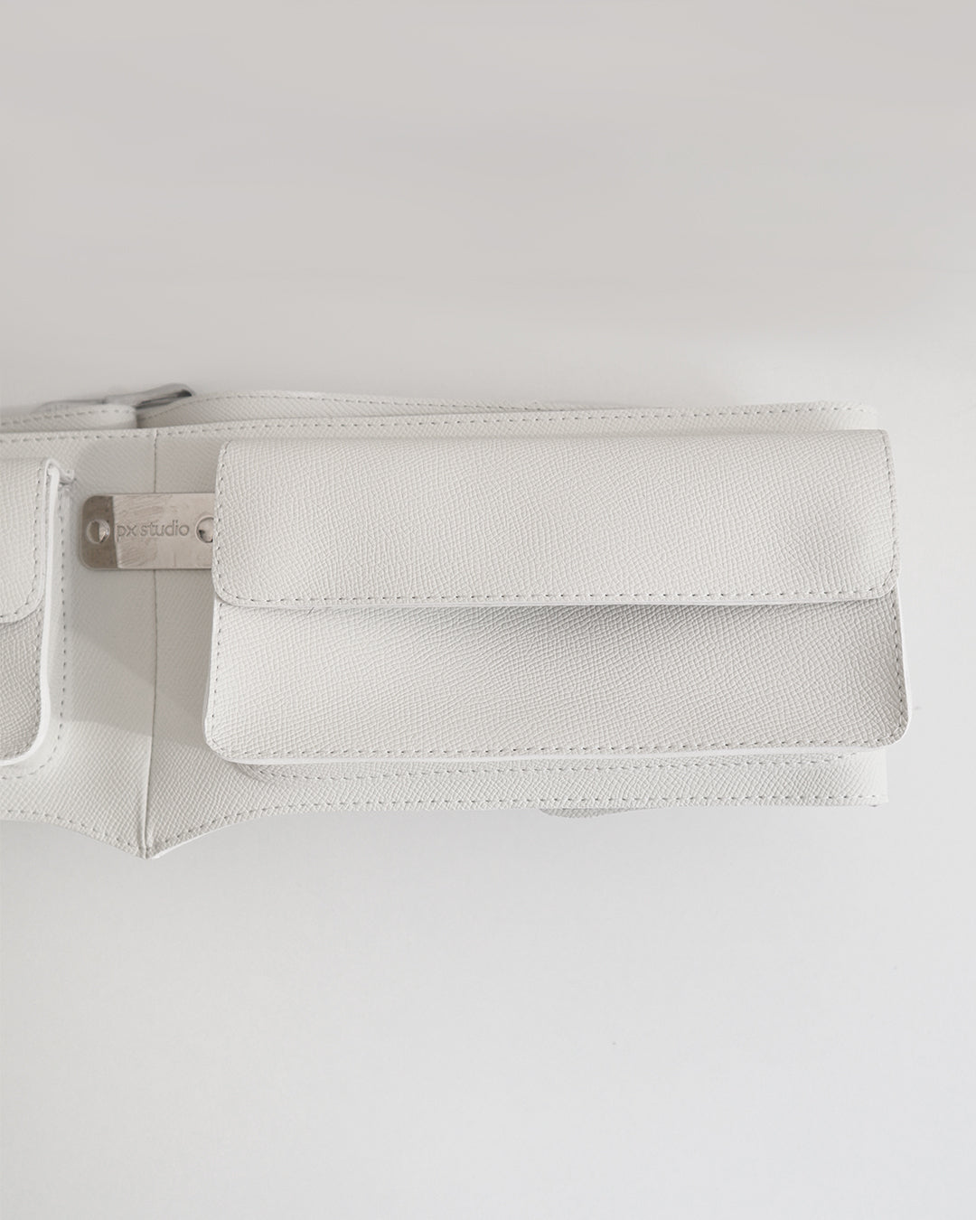 LEATHER BELT BAG WHITE