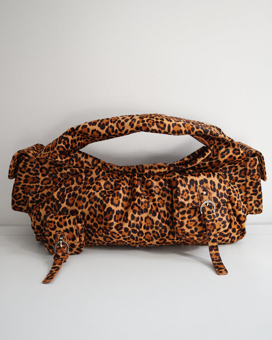 BETTY LEATHER BAG LEOPARD