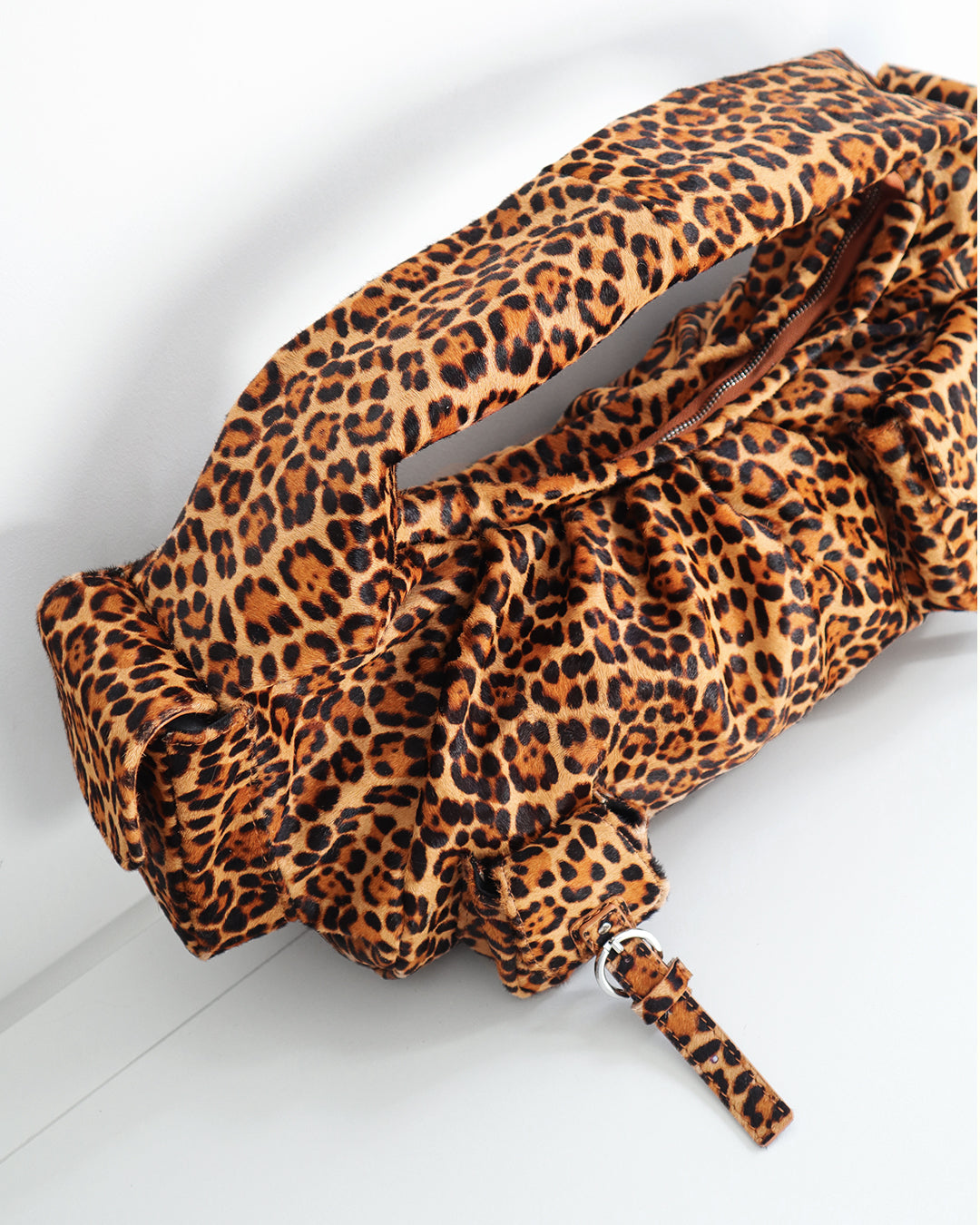 BETTY LEATHER BAG LEOPARD