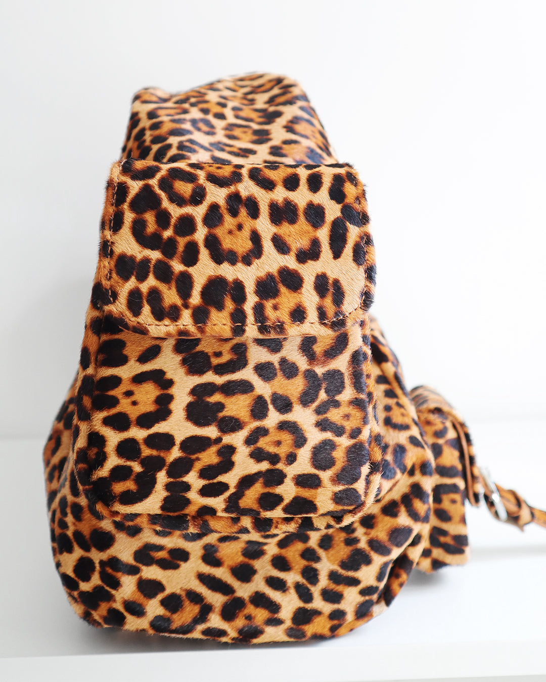 BETTY LEATHER BAG LEOPARD
