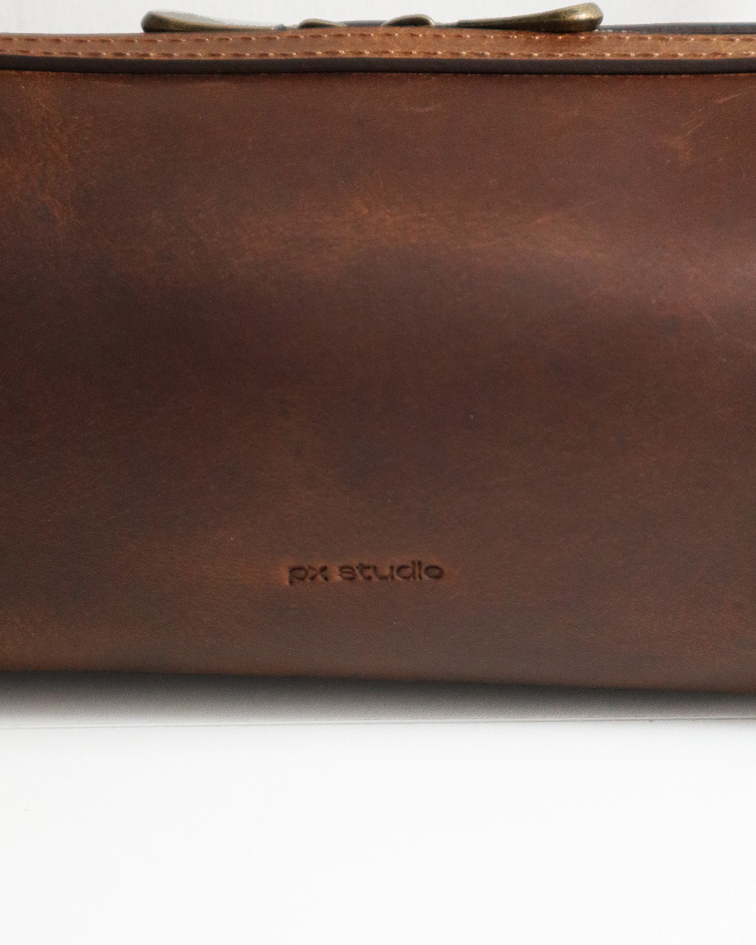 BULLET LEATHER BAG BROWN