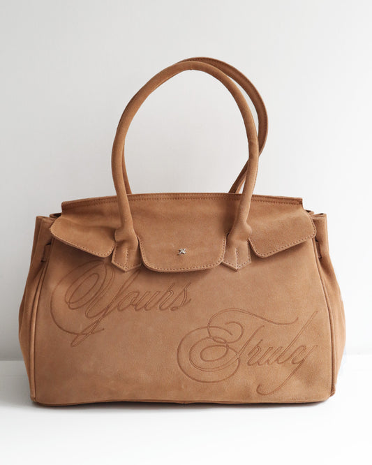 SUEDE CARRYALL BEIGE